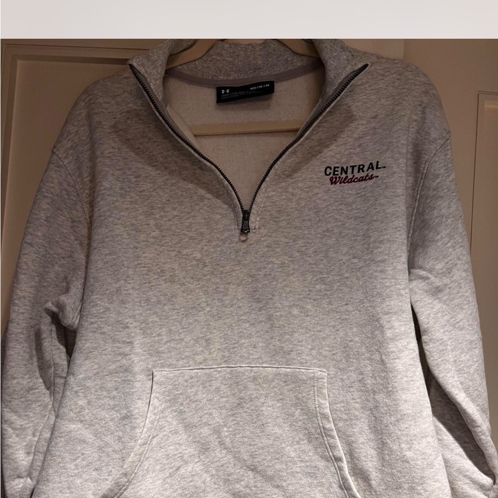 Under Armour Gray Zip Up Athletic Pullover